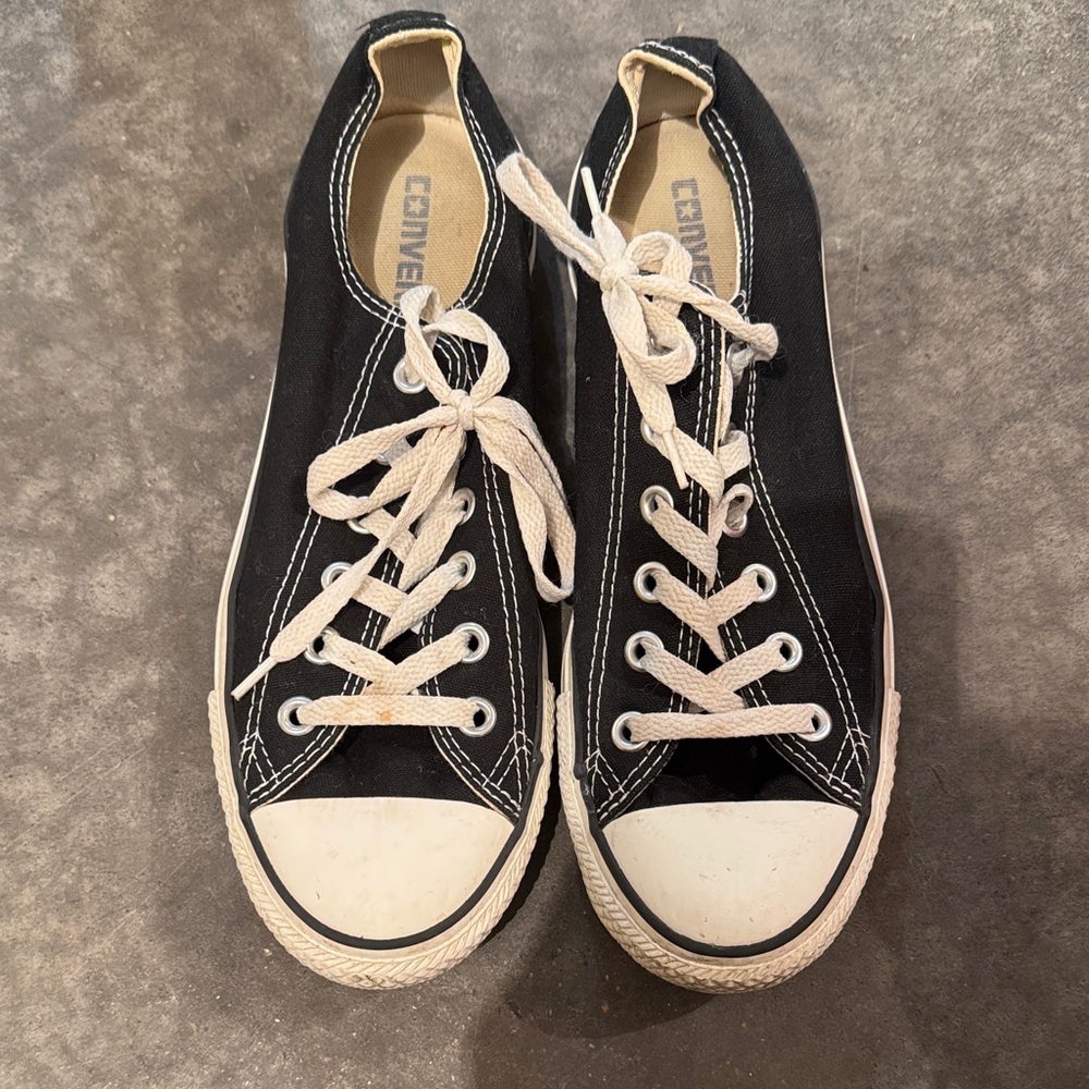 Converse Black and White Canvas Shoes